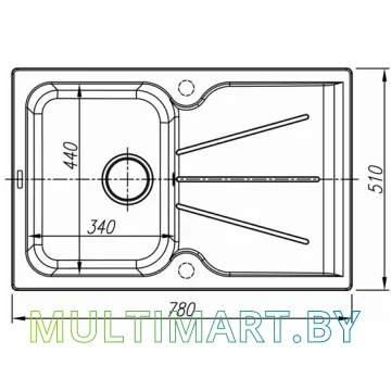 Кухонная мойка Thor Scandi 78 (песочный)  картинка 3